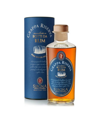 SIBONA - GRAPPA RISERVA IN BOTTI DA RUM - 50cl