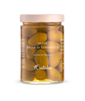 OLIVE BELLA CERIGNOLA - 550gr - I CONTADINI