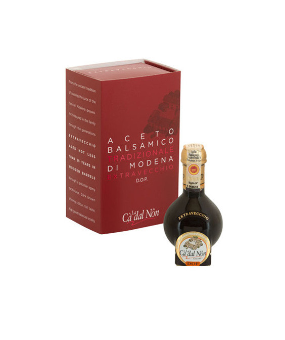 ACETO BALSAMICO TRADIZIONALE DI MODENA – DOP EXTRA VECCHIO INVECCHIATO MINIMO 25 ANNI - LA CA DEL NON