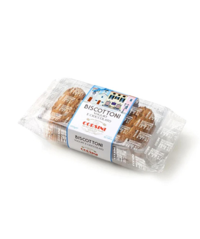 BISCOTTONI YOGURT E CIOCCOLATO - 300 gr - CORSINI BISCOTTONI YOGURT E CIOCCOLATO - 300 gr - CORSINI