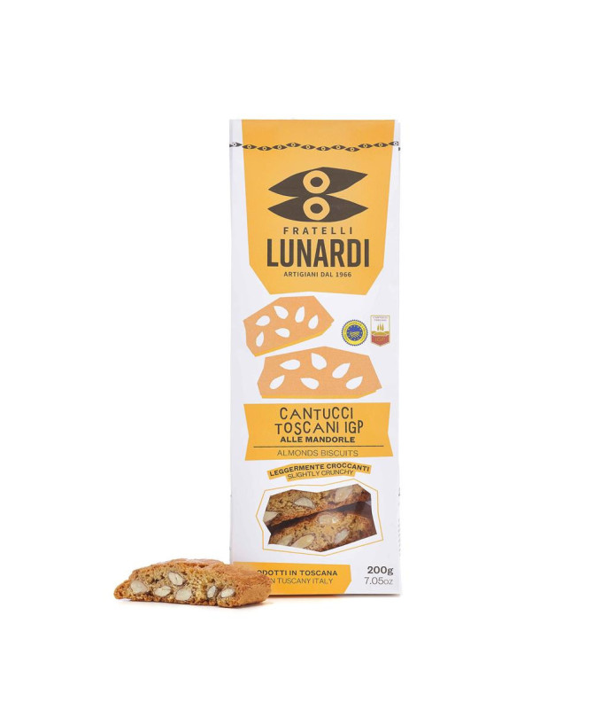 CANTUCCI TOSCANI IGP CON LE MANDORLE - 200g - FRATELLI LUNARDI