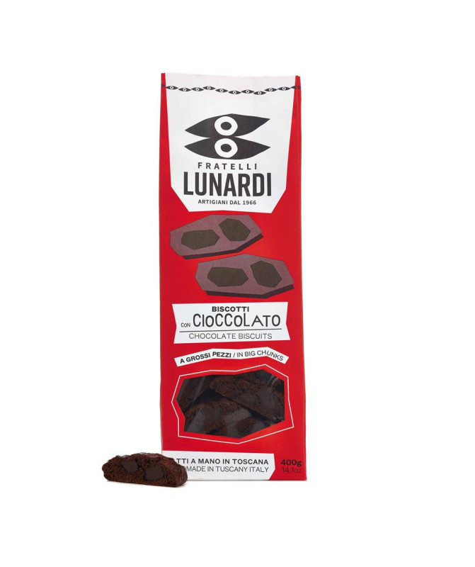 BISCOTTI CON CIOCCOLATO - 400g - FRATELLI LUNARDI BISCOTTI CON CIOCCOLATO - 400g - FRATELLI LUNARDI