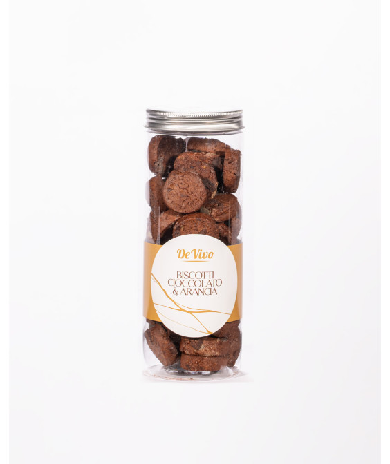 BISCOTTI CIOCCOLATO E ARANCIA - 200gr - DE VIVO