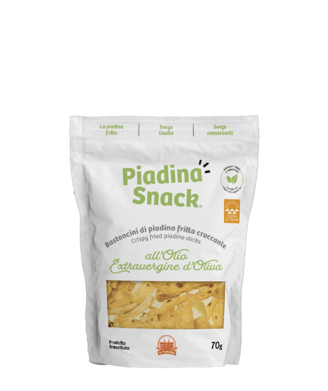 PIADINA SNACK ALL'OLIO E.V.O. - 70g - IL PANARO PIADINA SNACK ALL'OLIO E.V.O. - 70g - IL PANARO
