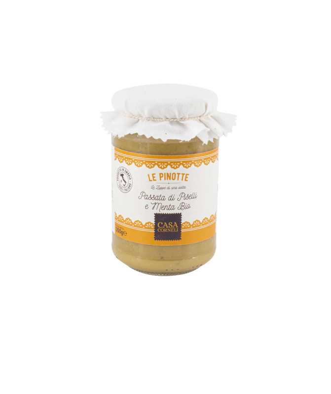 PASSATA DI PISELLI E MENTA BIO - 350gr - LE PINOTTE DI CASA CORNELI PASSATA DI PISELLI E MENTA BIO - 350gr - LE PINOTTE DI CASA CORNELI