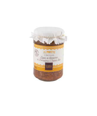 ZUPPA DI LENTICCHIE AL POMODORO E SALVIA BIO - 350gr - LE PINOTTE DI CASA CORNELI
