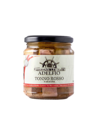 TONNO ROSSO IN OLIO D'OLIVA - 300gr - ADELFIO