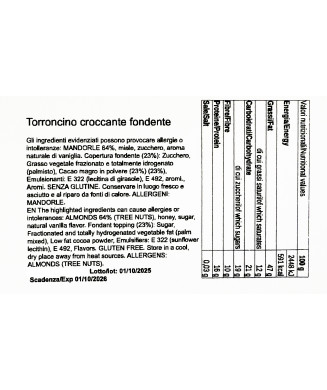 SOCCIA CHE TORRONCINI - 250gr