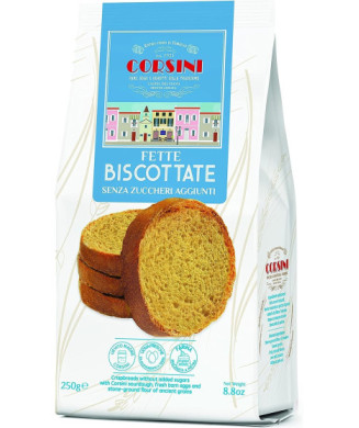 FETTE BISCOTTATE SENZA ZUCCHERI - 250gr - CORSINI