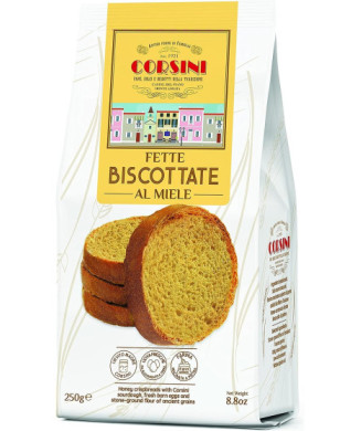 FETTE BISCOTTATE AL MIELE - 250gr - CORSINI