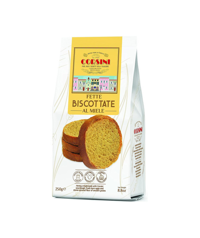 FETTE BISCOTTATE AL MIELE - 250gr - CORSINI