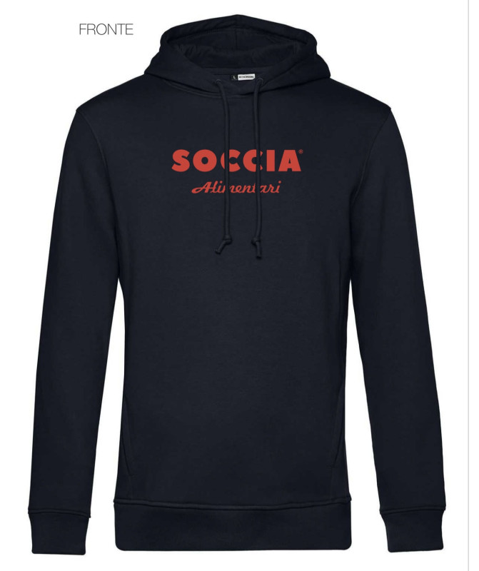 FELPA BLU CAPPUCCIO - SOCCIA