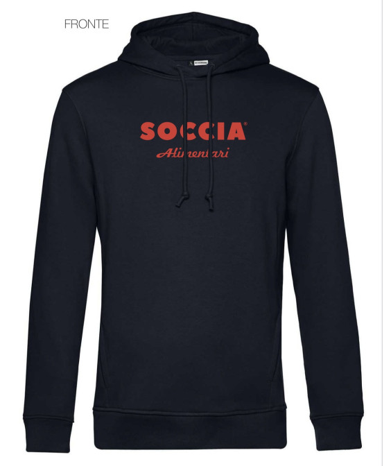 FELPA BLU CAPPUCCIO - SOCCIA