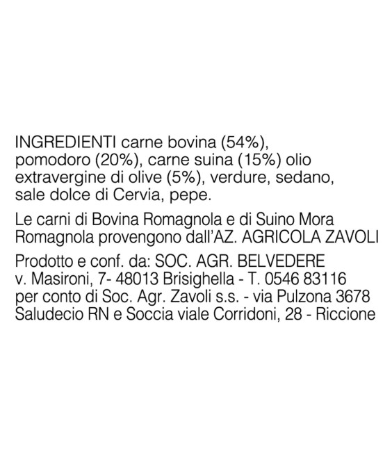 SOCCIA CHE RAGU' 180gr