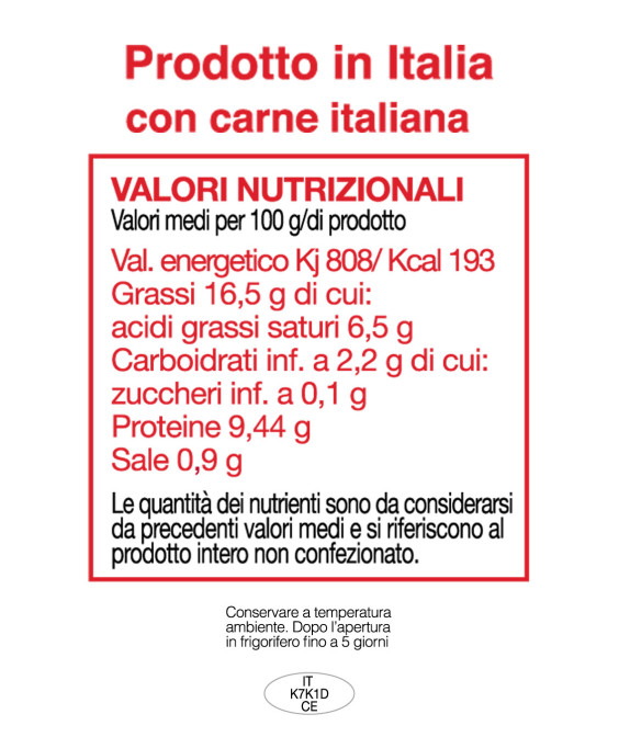 SOCCIA CHE RAGU' 180gr