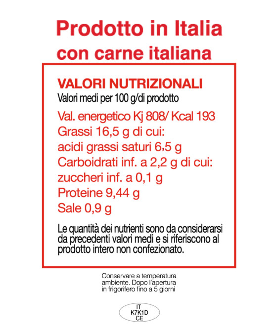 SOCCIA CHE SUGO DI SALSICCIA 280gr